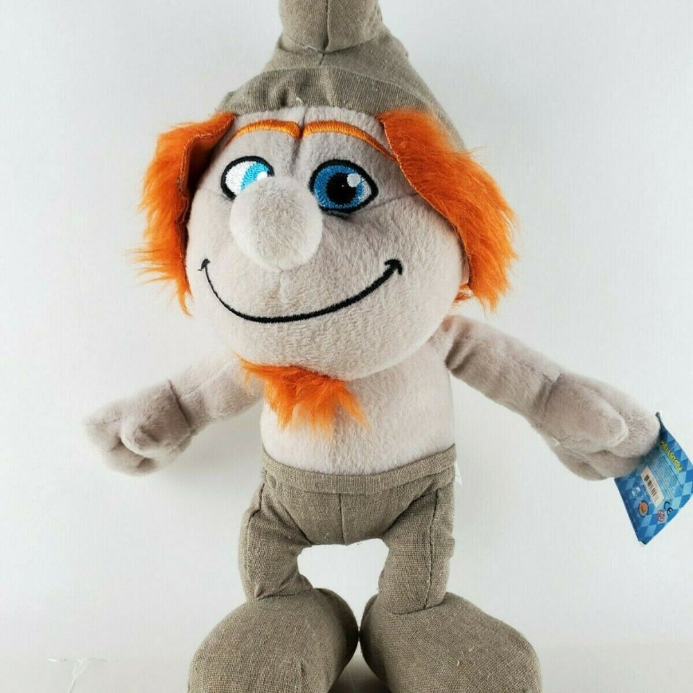 NWT The Smurfs 10" Plush Figure Doll - HACKUS SMURF 2013 Stuffed Animal Toy